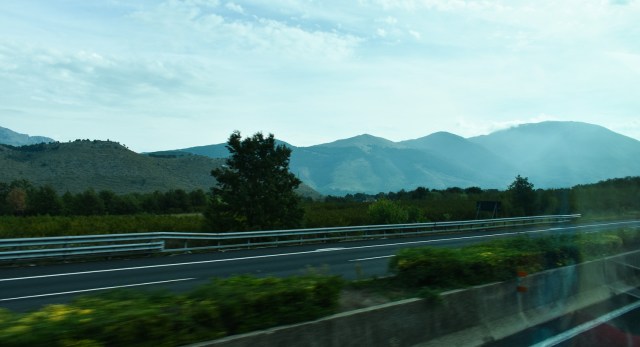 Landscape from coach
